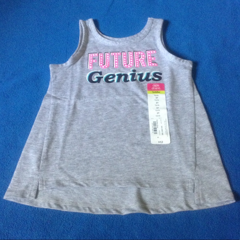 Okie Dokie "Future Genius" Tank - 3T - NWT $12